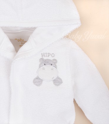 Salida de Baño 100% Algodón Premium | Hipo White
