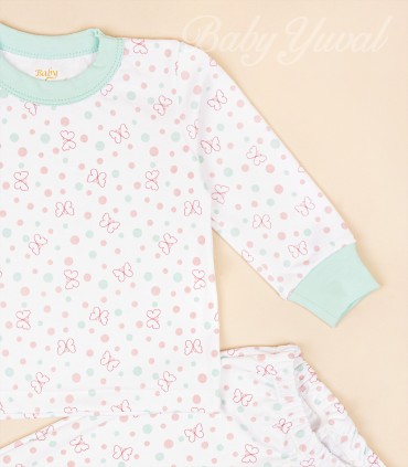 Pijama de Algodón | Mariposas Green