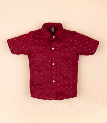 Camisa Manga Corta | Vino