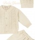 Ropón de Hilo forrado con Algodón | Bends Beige