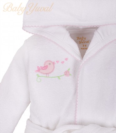 Salida de Baño 100% Algodón Premium | Bird Pink