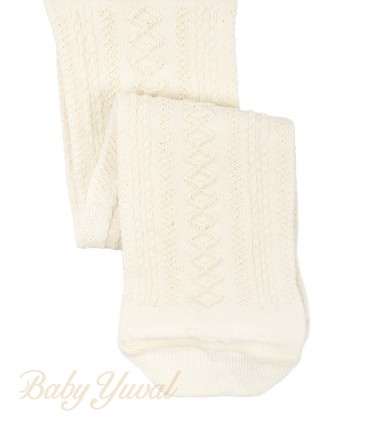 Panty de Invierno | Acanalado Crema