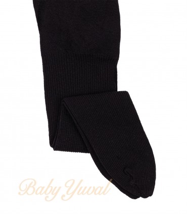 Panty Delgada Nylon | Liso Negro