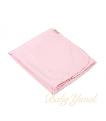 Manta Jacquard Algodón | Rosado