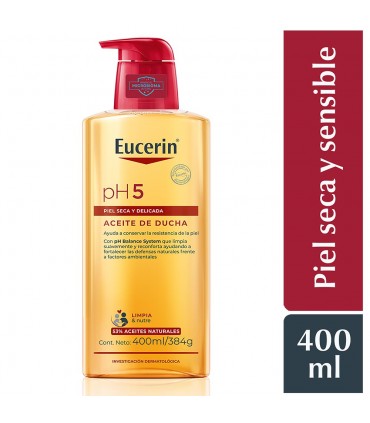 Aceite de Ducha Eucerin pH5 Piel Seca y Sensible - Frasco 400 ML