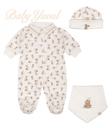 Set Enterizo, Gorro y Bandana | Colección Bunny Louis RN
