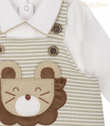 Set Overall Jacquard y Polo Camisero | King Lion