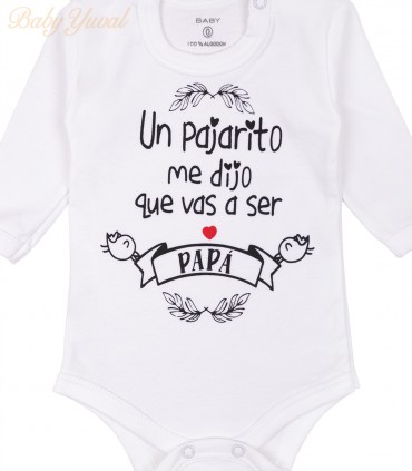 Bodie Manga Larga Frase | Vas a ser Papá
