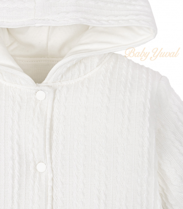 Enterizo Acolchado | Trenzado Crema