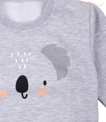 Polera de Franela Algodón | Koala Gris