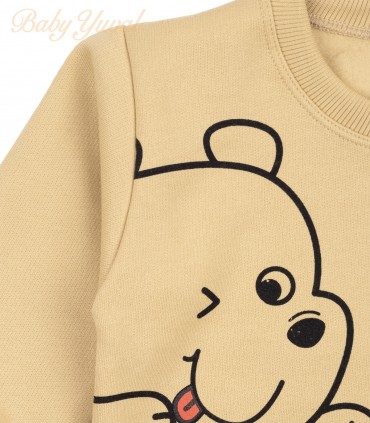 Polera de Franela Algodón | Oso Beige