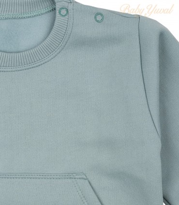 Polera de Franela Algodón | Cemento