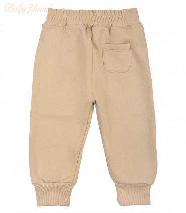Pantalón de Franela Algodón | Beige Dark