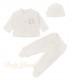 Conjunto Jacquard Algodón | Bunny Cream