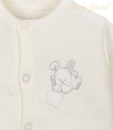 Conjunto Jacquard Algodón | Bunny Cream