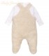 Set Overall Plush y Polo Algodón | Bear Beige