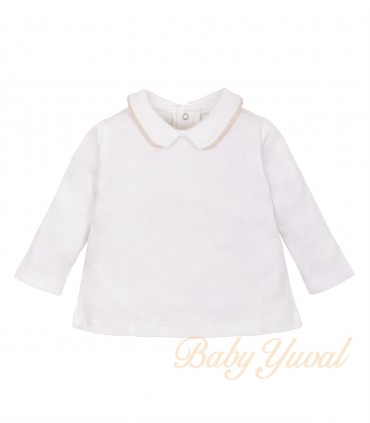 Set Overall Plush y Polo Algodón | Bear Beige