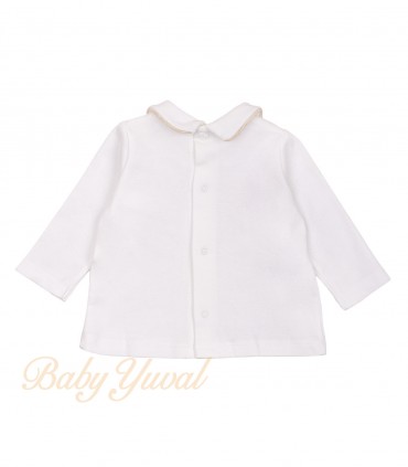 Set Overall Plush y Polo Algodón | Bear Beige