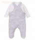 Set Overall Plush y Polo Algodón | Bear Grey