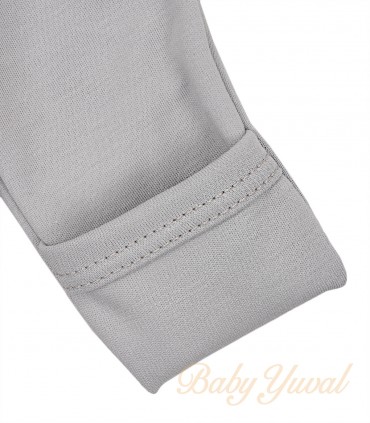 Set Bodie Cruzado y Pantalón con pie | Colección Clínico Gris