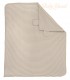 Colcha Listada Acolchada con forro de Algodón | Beige