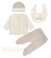 Ropón de Jacquard | PopCorn Rabbit Beige
