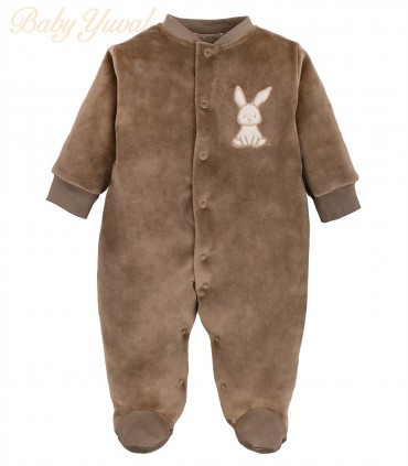 Enterizo Plush Algodón | Conejito Brown