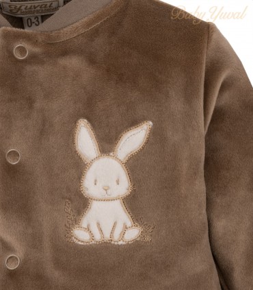 Enterizo Plush Algodón | Conejito Brown