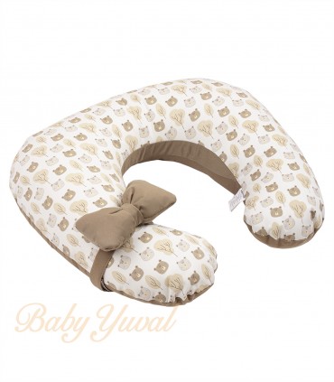 Almohada de Lactancia y Estimulación 5 en 1 | Beige Ositos
