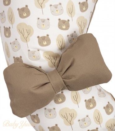 Almohada de Lactancia y Estimulación 5 en 1 | Beige Ositos