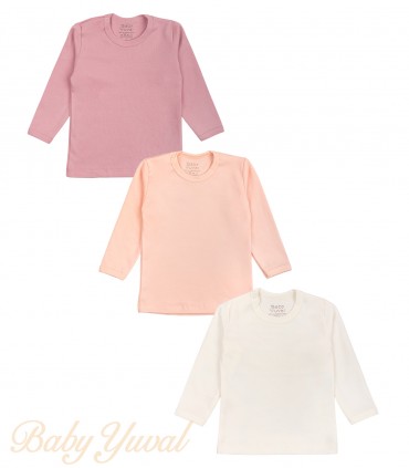 Tripack Polo Manga Larga algodón pima | Colección Andrea