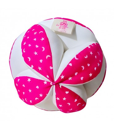 Pelota Montessori La Tiendita de Ale | Fucsia y Blanco