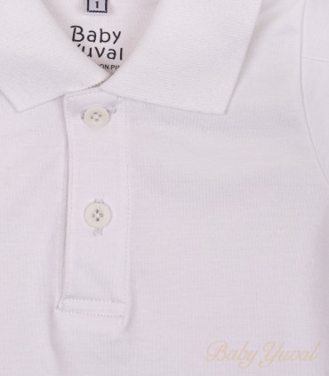 Polo Camisero de Algodón | White