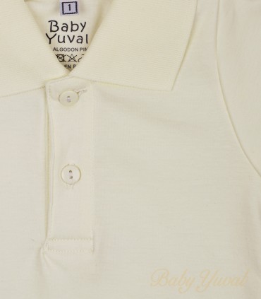 Polo Camisero de Algodón | Cream