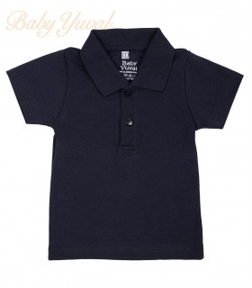 Polo Camisero de Algodón | Blue
