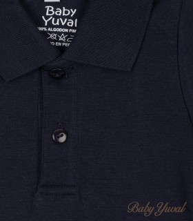 Polo Camisero de Algodón | Blue