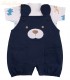 Set Overall Drill y Polo de Algodón | Bear Blue