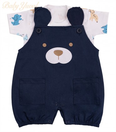Set Overall Drill y Polo de Algodón | Bear Blue