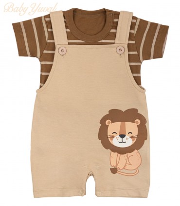 Set Overall y Polo de Algodón | Little Lion