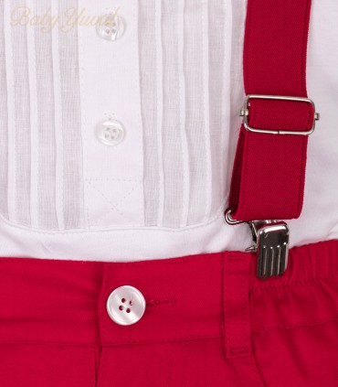 Conjunto Tirantes Corto | Elegante Rojo