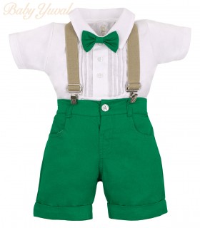 Conjunto Tirantes Corto | Elegante Verde