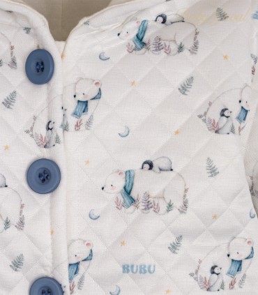 Enterizo Acolchado | Bear Blue
