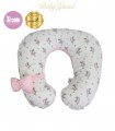Almohada de Lactancia y Estimulación 5 en 1 | Rosado Conejitas Bailarinas