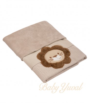 Manta Reversible de 100% Algodón y Plush | León