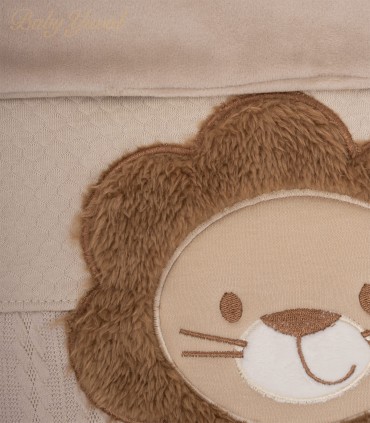 Manta Reversible de 100% Algodón y Plush | León