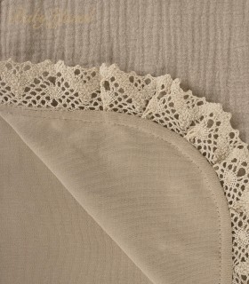 Manta Muselina con forro Algodón Pima | Premium Beige