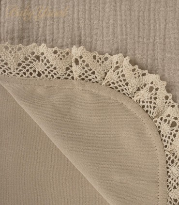 Manta Muselina con forro Algodón Pima | Premium Beige