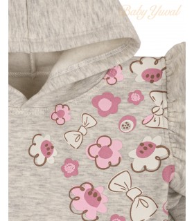 Conjunto de Franela Algodón | Florcitas