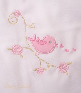 Manta Pima Doble Algodón | Bird White Rose Premium