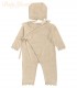 Enterizo de Hilo con Gorrita | Sophie Beige